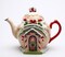 Ceramic Christmas Decor Santa's Village Teapot, Gift for Her, Gift for Mom, Kitchen Décor, Tea Party Décor, Café Décor, Kitchen Decor